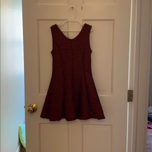 Burgundy dress